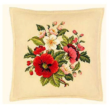 Broderikit Pude Valmuer
